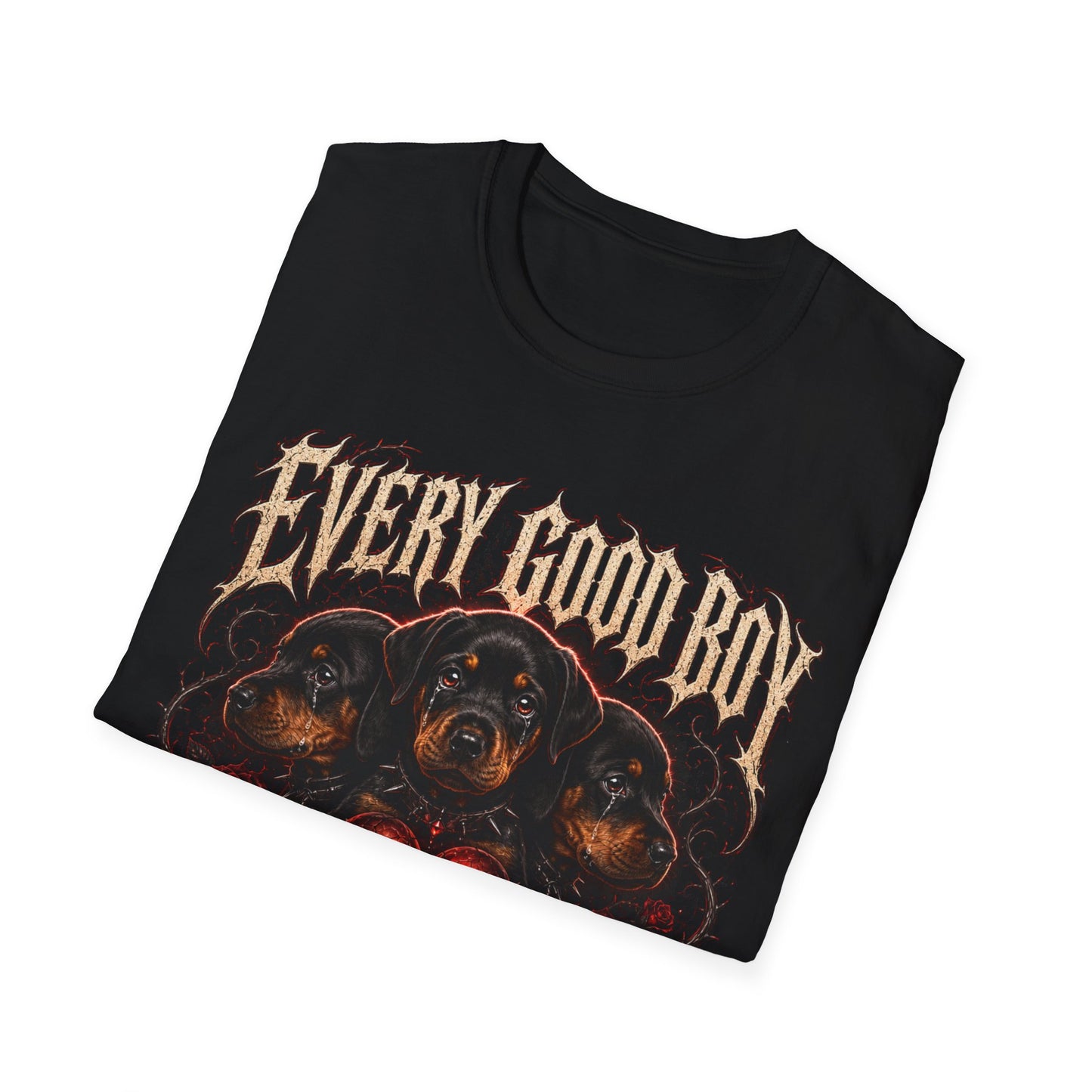 Every Good Boy Goes Through Hell- Puppy Cerberus Heart Tee
