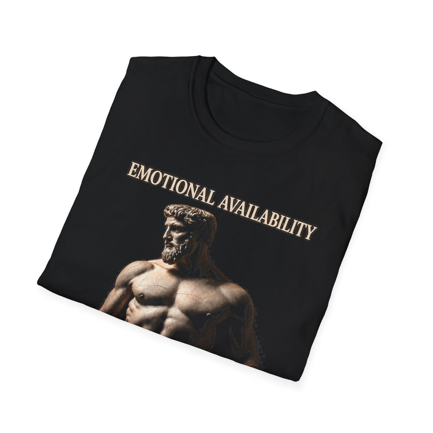 Emotional Availability Permanently Zero T-Shirt | Classical Statue Graphic