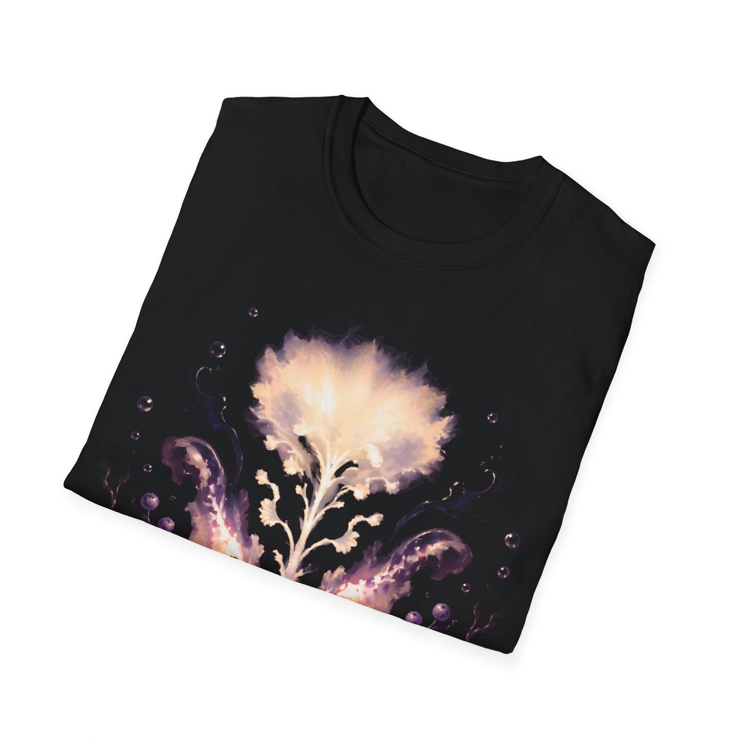 Abstract Floral Inkblot T-Shirt | Watercolor Rorschach Flower Design