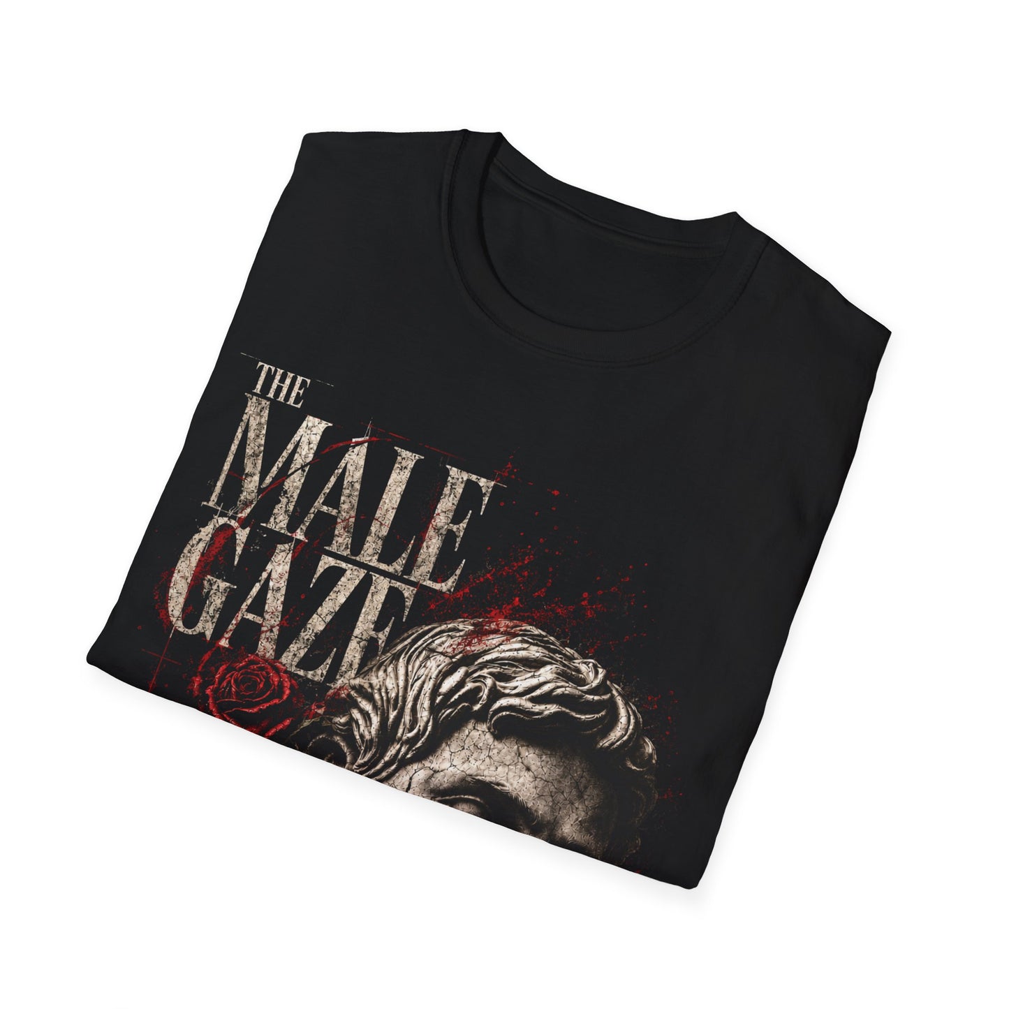 The Male Gaze Sees Through You T-Shirt — Vintage Statue Art Graphic Tee