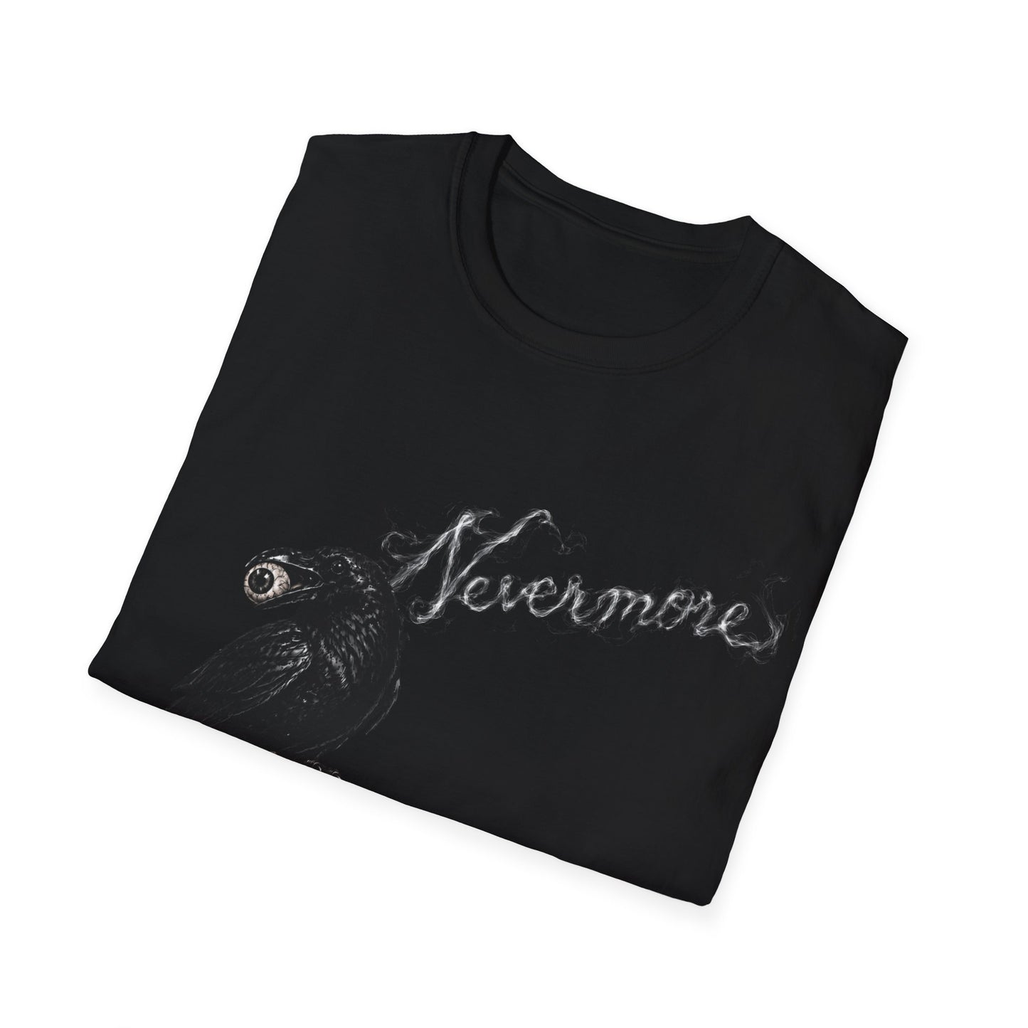 Quoth the Raven Gothic T-Shirt — Dark Rose Skull Tee