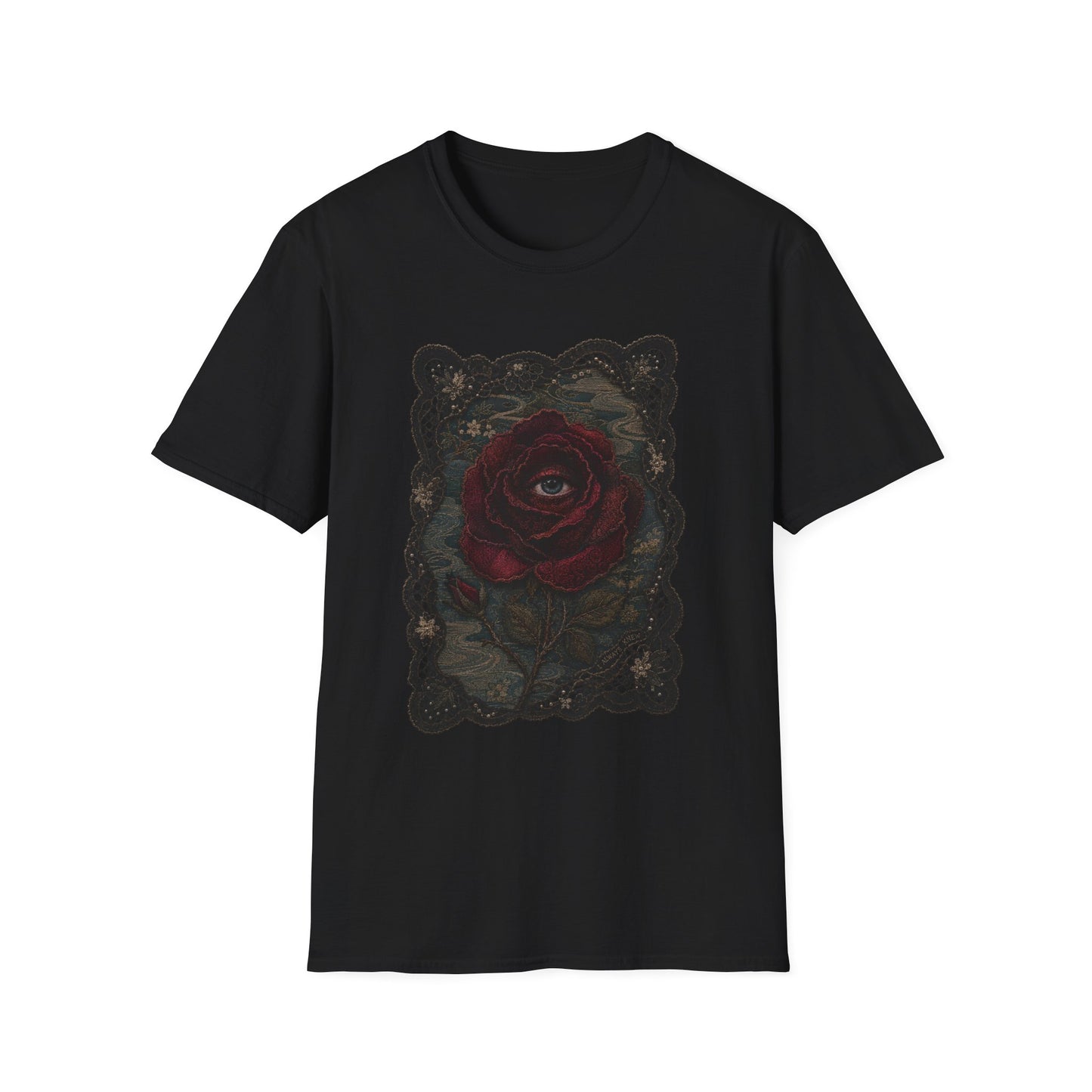 I Always Knew Embroidered Rose Eye T-Shirt