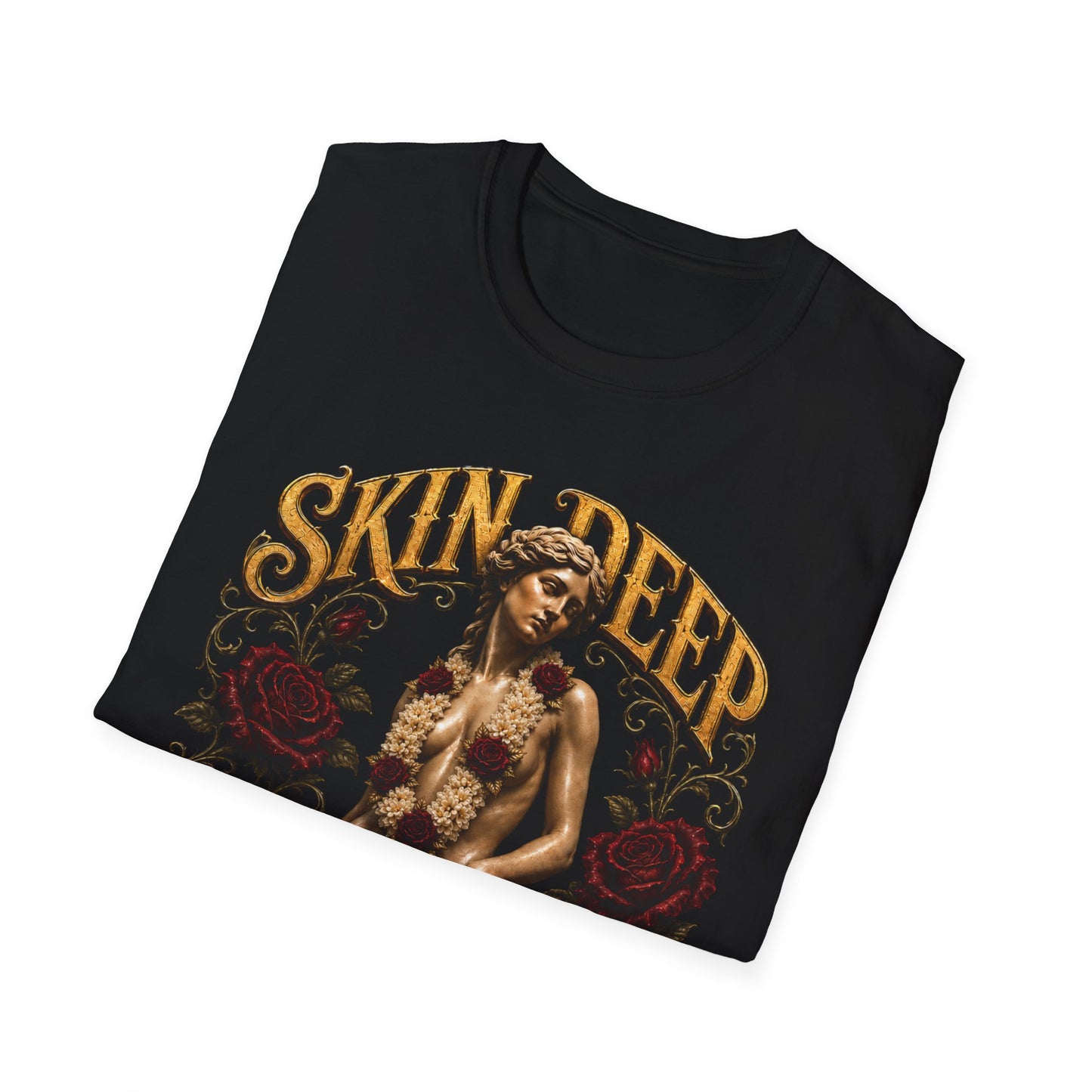 "Skin Deep, Bad to the Bone" Vanitas Pin-Up T-Shirt