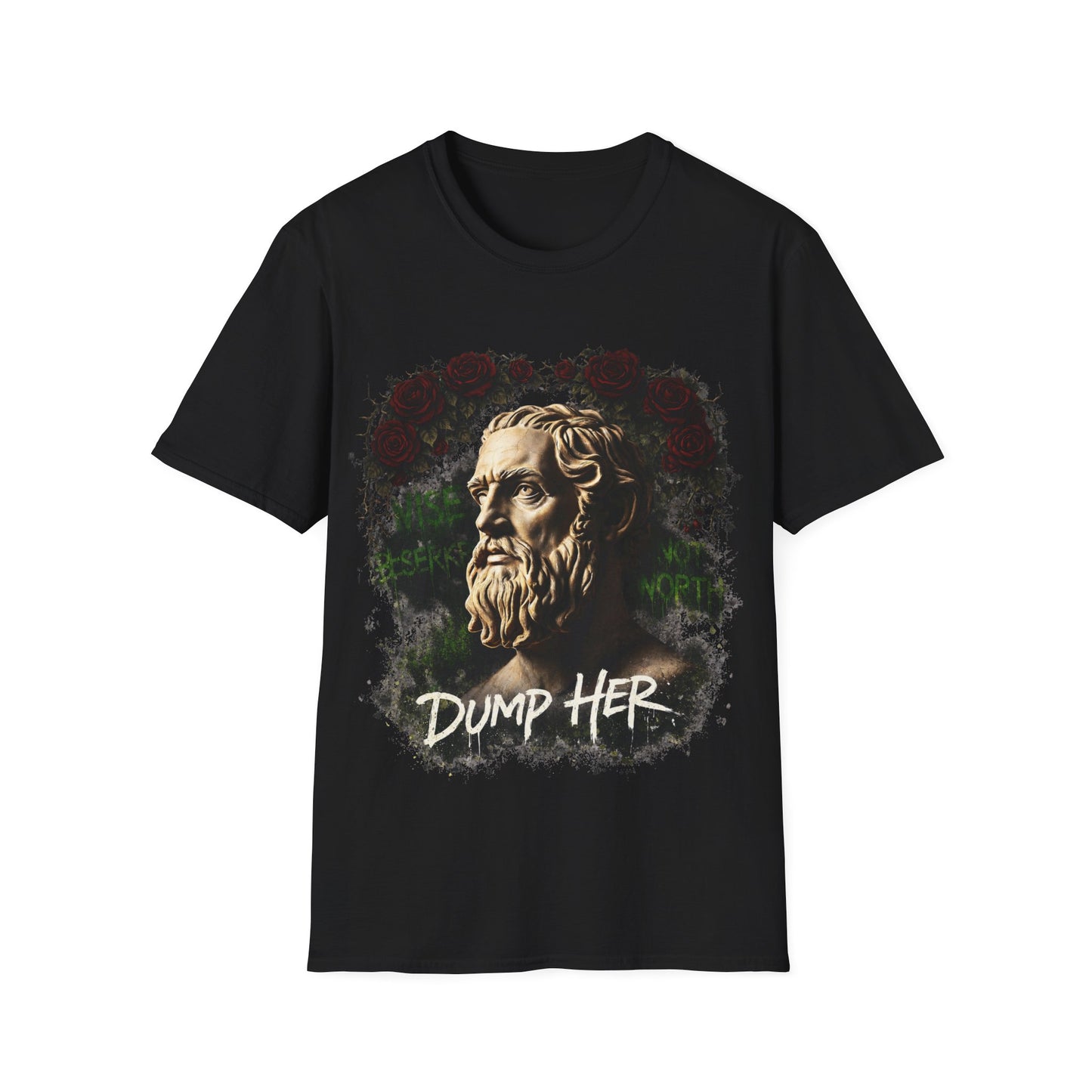 Dump Her Statue Head T-Shirt | Classical Bust Breakup Graphic