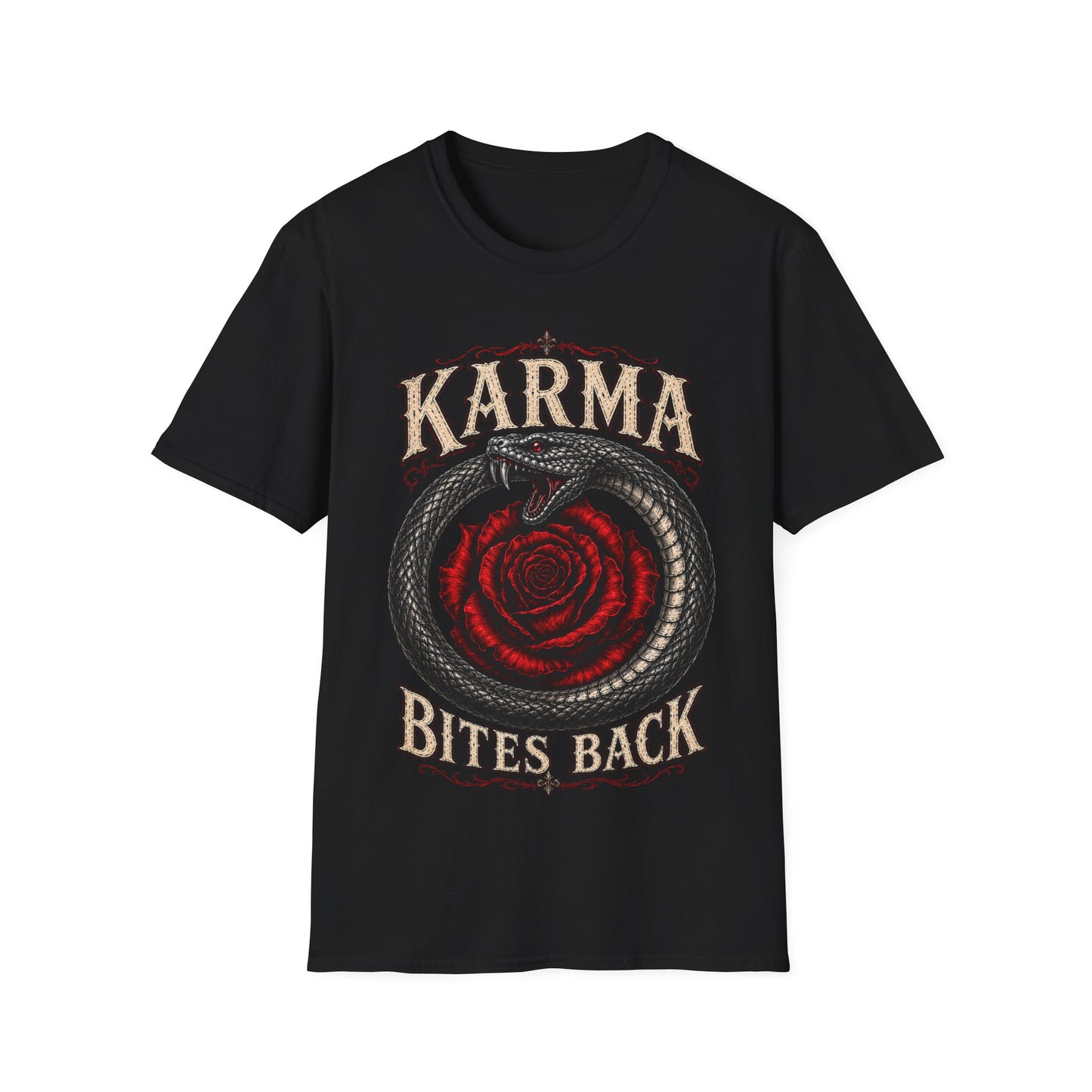 Karma Bites Back Black and Red