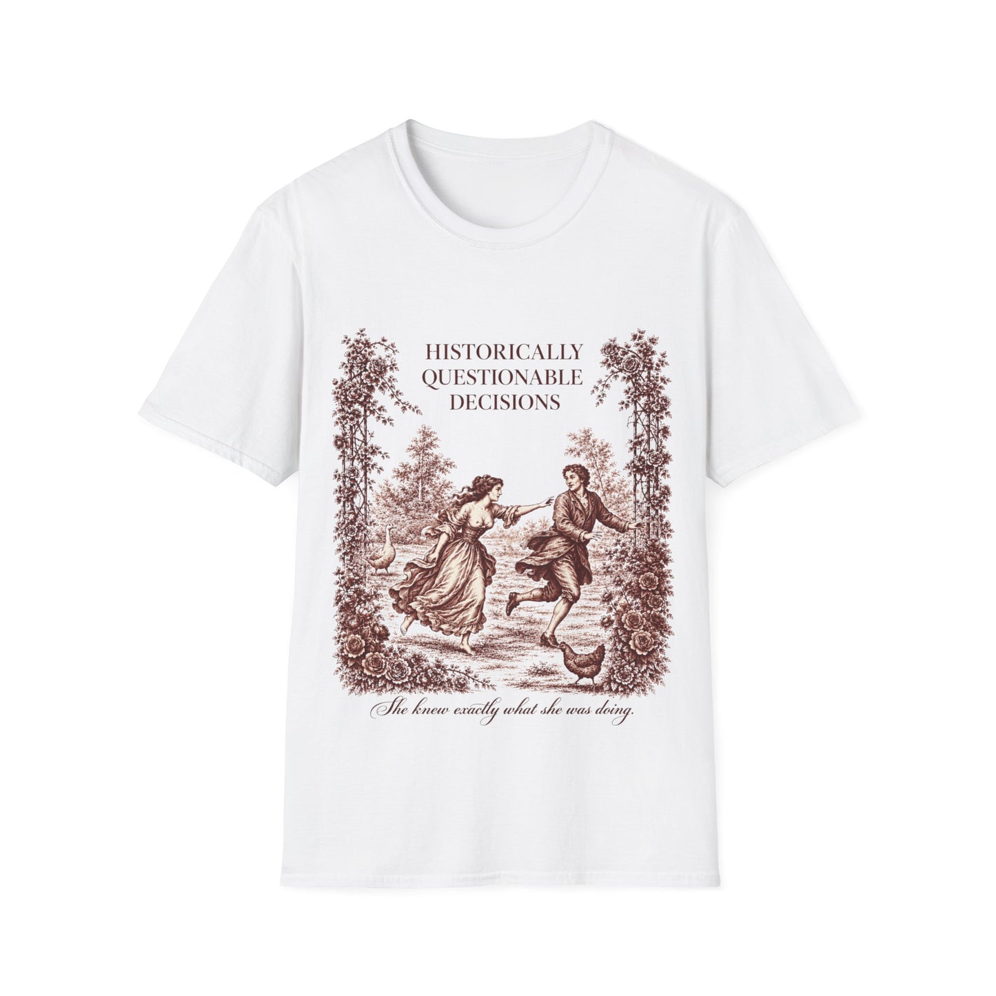 Historically Questionable Decisions Vintage Graphic T-Shirt