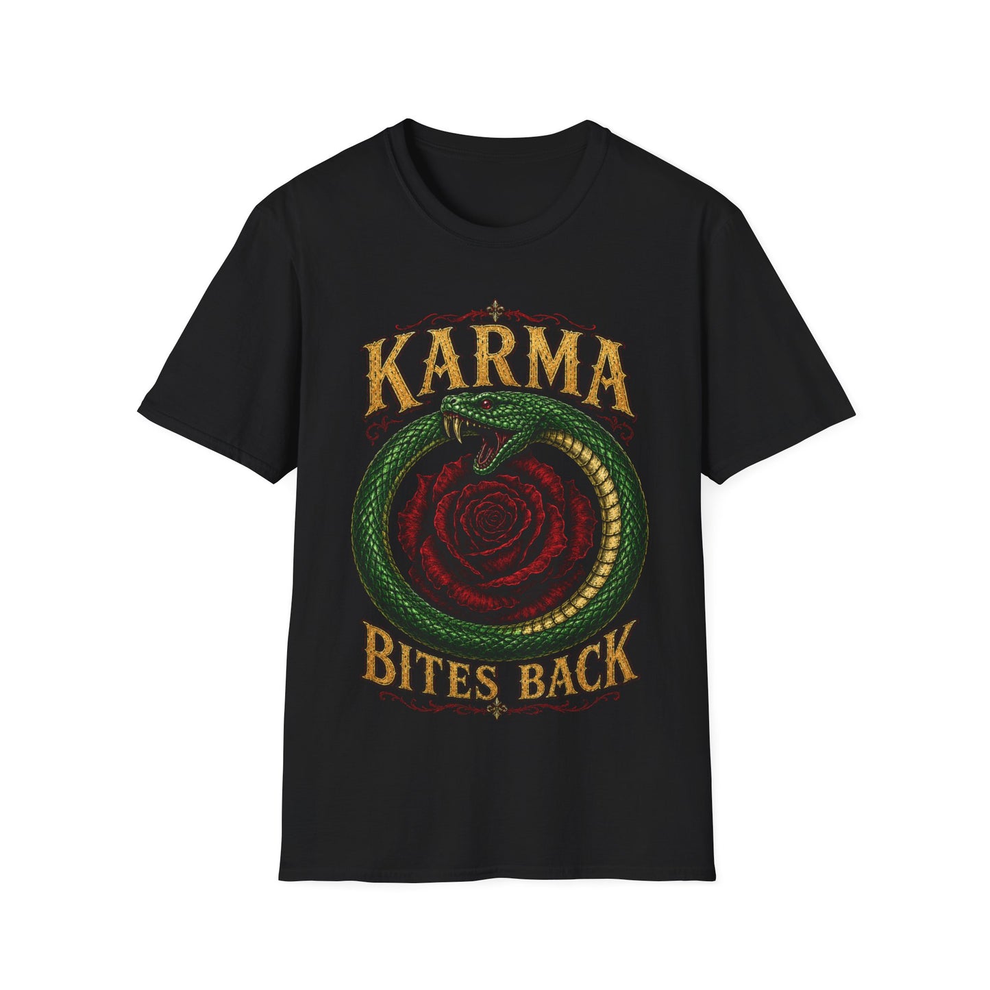 Karma Bites Back Green Gold