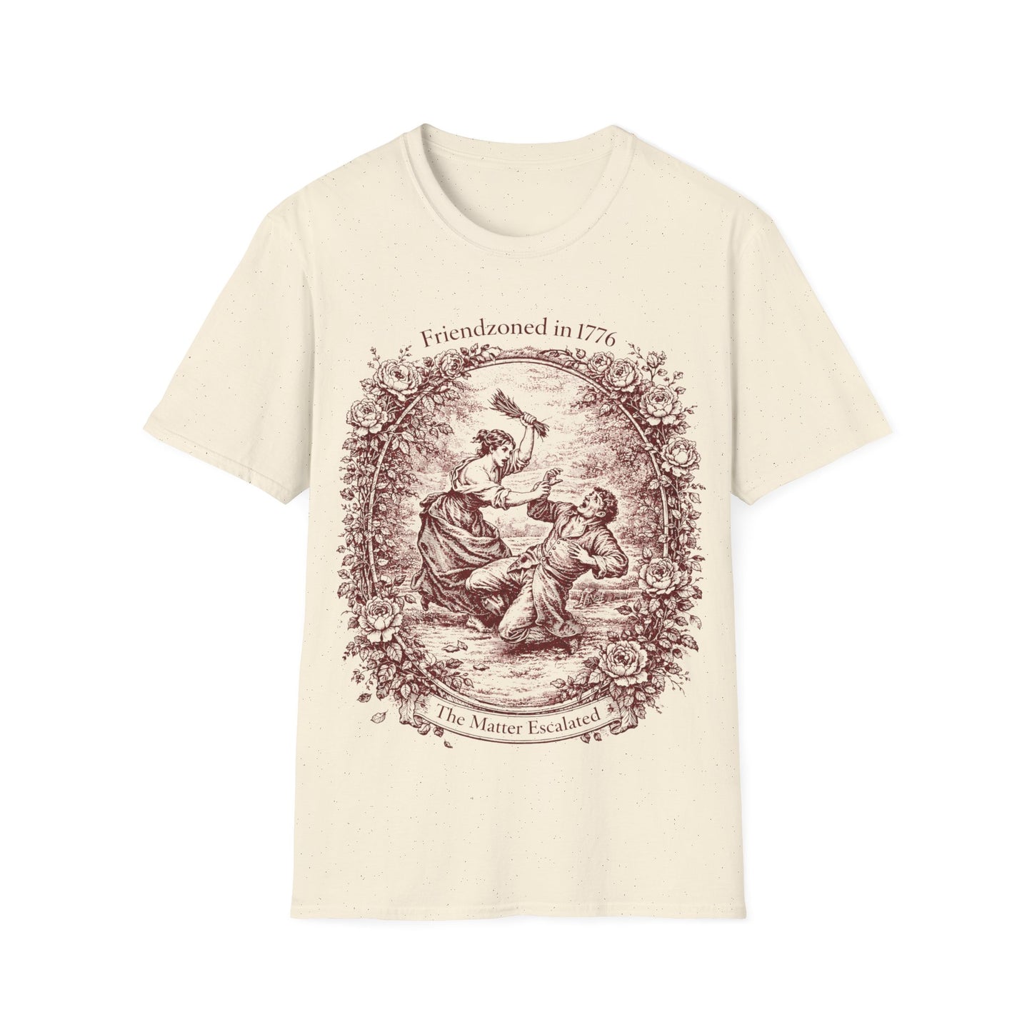 Toile French Lover's Quarrel T-Shirt — "Friendzoned in 1776"