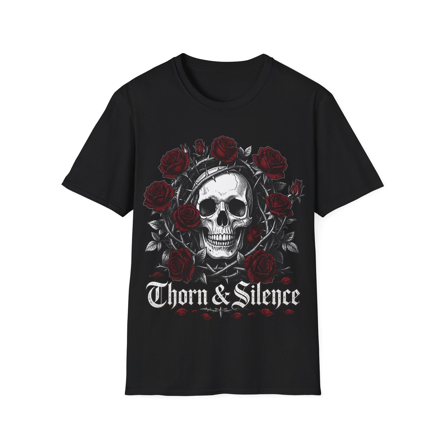 AA"Thorn & Silence" Gothic Graphic T-Shirt