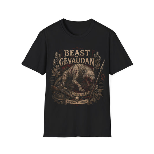 Beast of Gevaudan T-Shirt — Vintage Cryptid Wolf Design