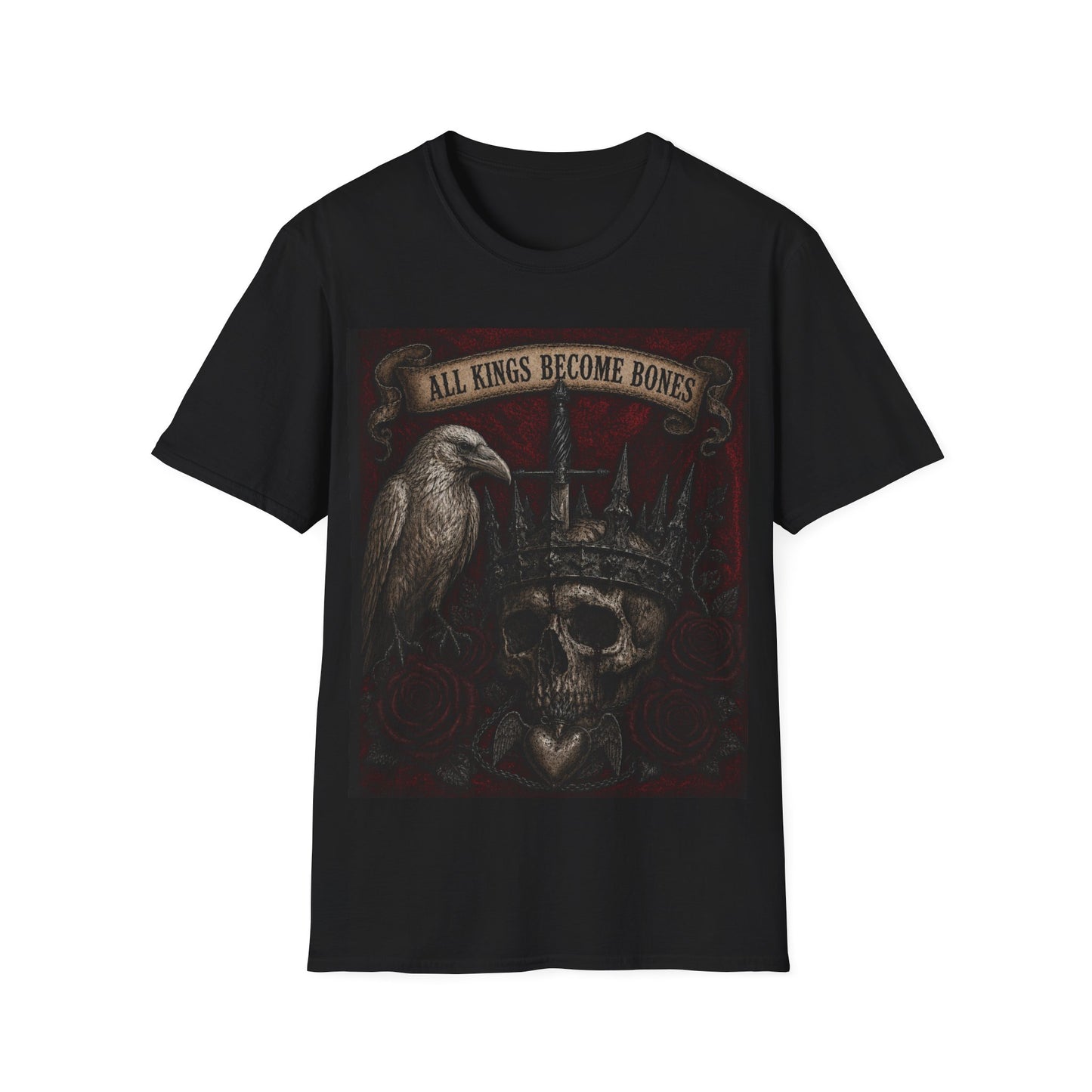 All Kings Become Bones T-Shirt | Raven & Roses