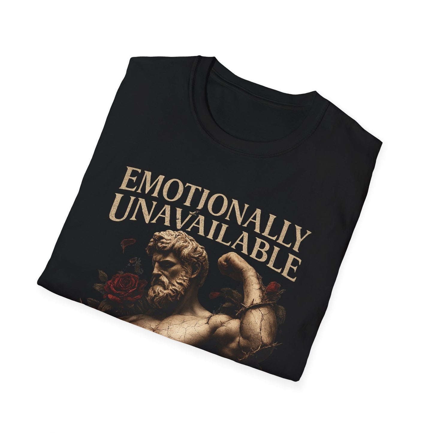 Emotionally Unavailable But Physically Consistent T-Shirt | Classical Statue Gym Shirt