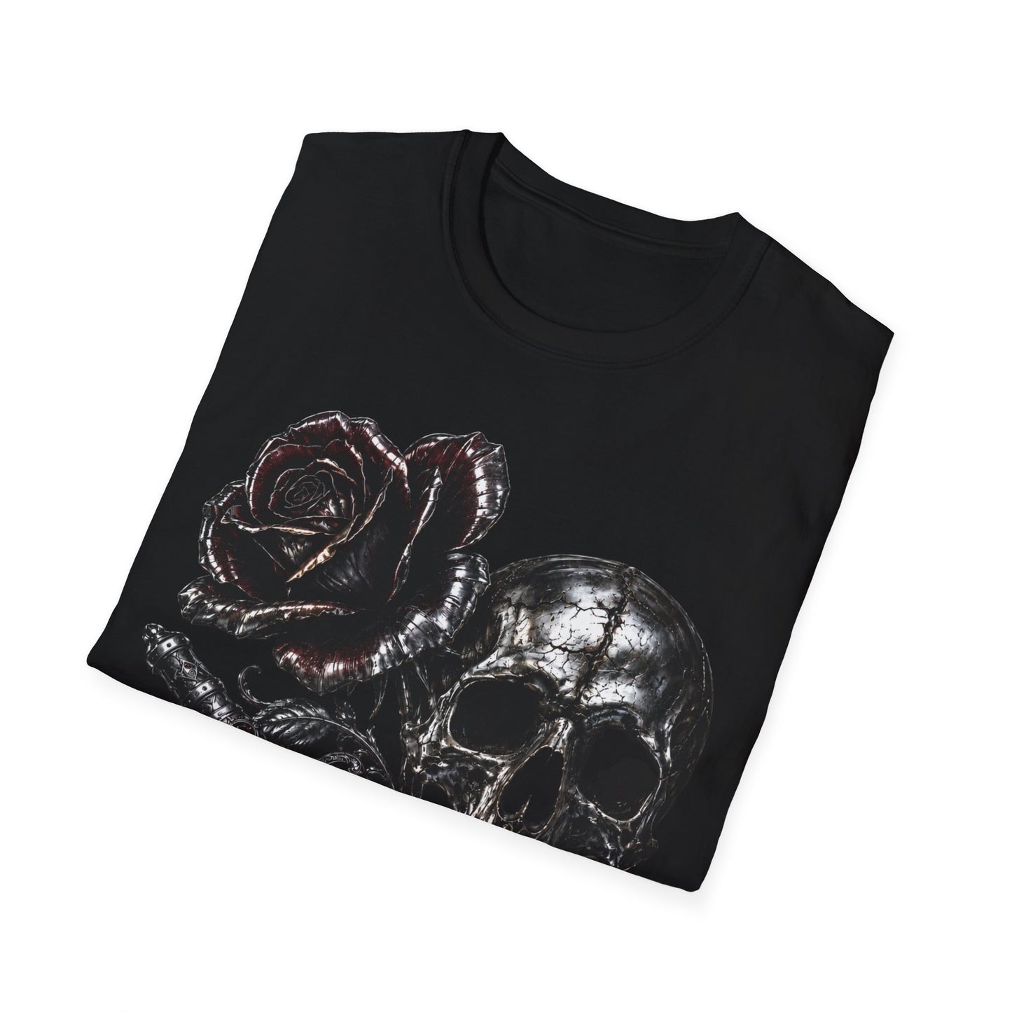 Hard to Kill Left for dead-Chrome dipped Skull and dagger tee