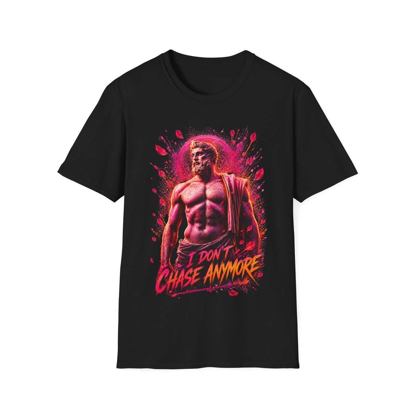 I Don’t Chase Anymore T-Shirt | Neon Muscle Man Graphic Tee