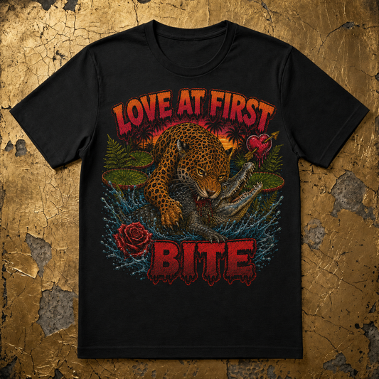 Kiss of the Jaguar-Love At First Bite T-Shirt