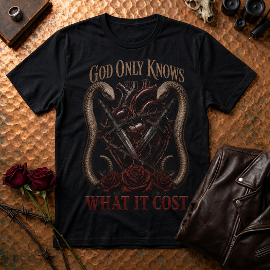 "God Only Knows" Vintage Heart & Snake Graphic Tee