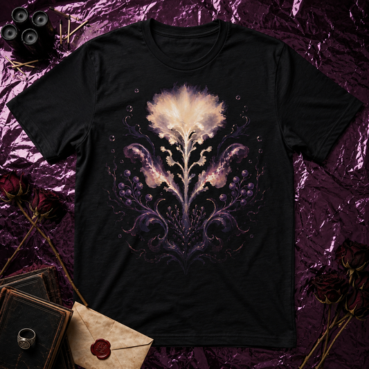 Abstract Floral Inkblot T-Shirt | Watercolor Rorschach Flower Design