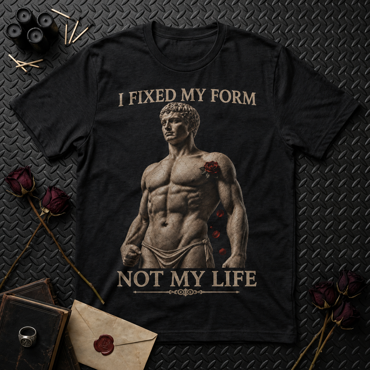 I Fixed My Form Not My Life T-Shirt — Fitness Gym Motivational Tee