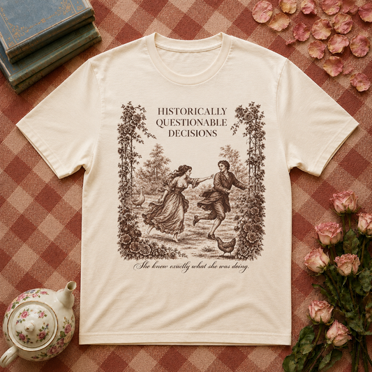 Historically Questionable Decisions Vintage Graphic T-Shirt