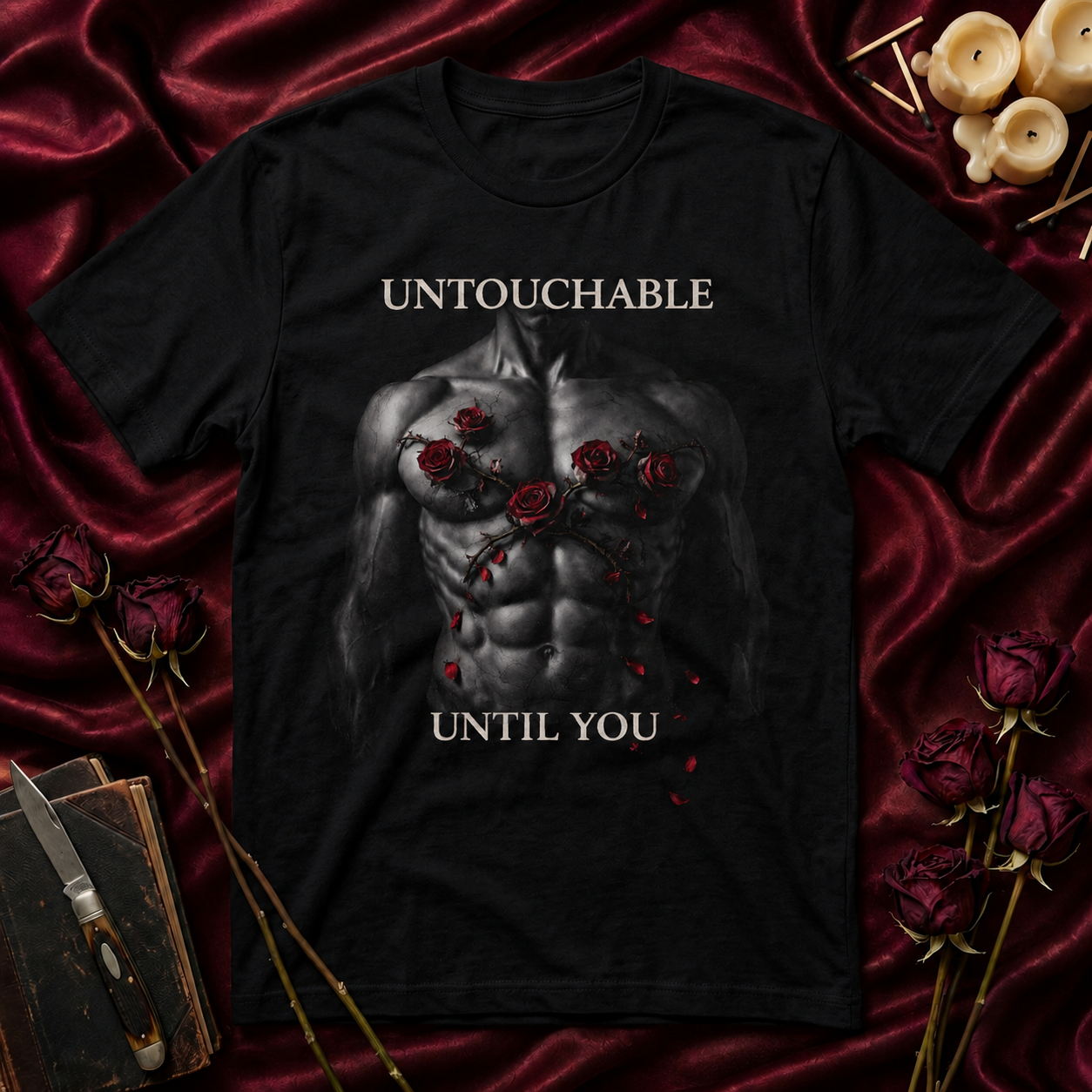 Untouchable Until You roses graphic T-Shirt | Dark Romance
