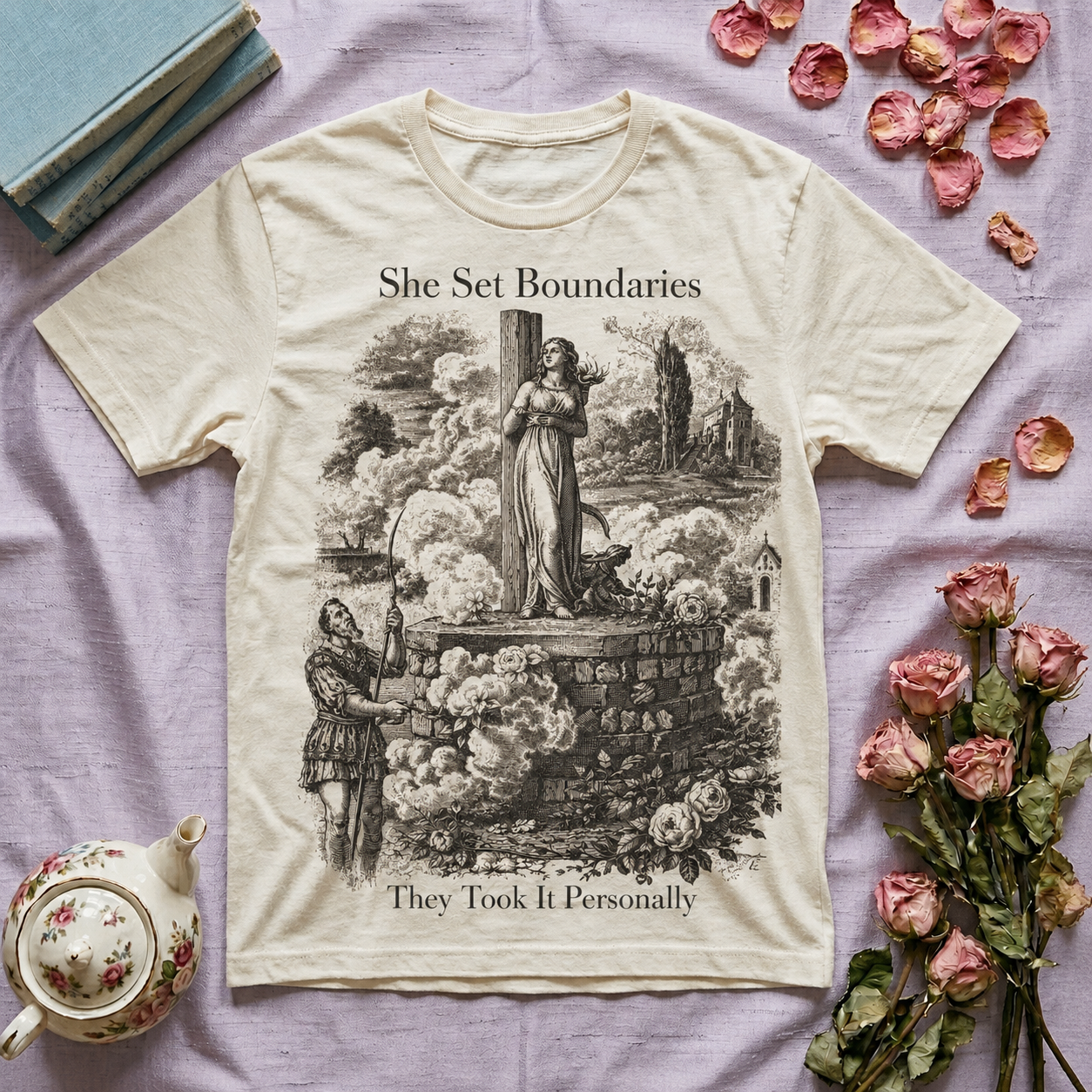She Sets Boundaries T-Shirt