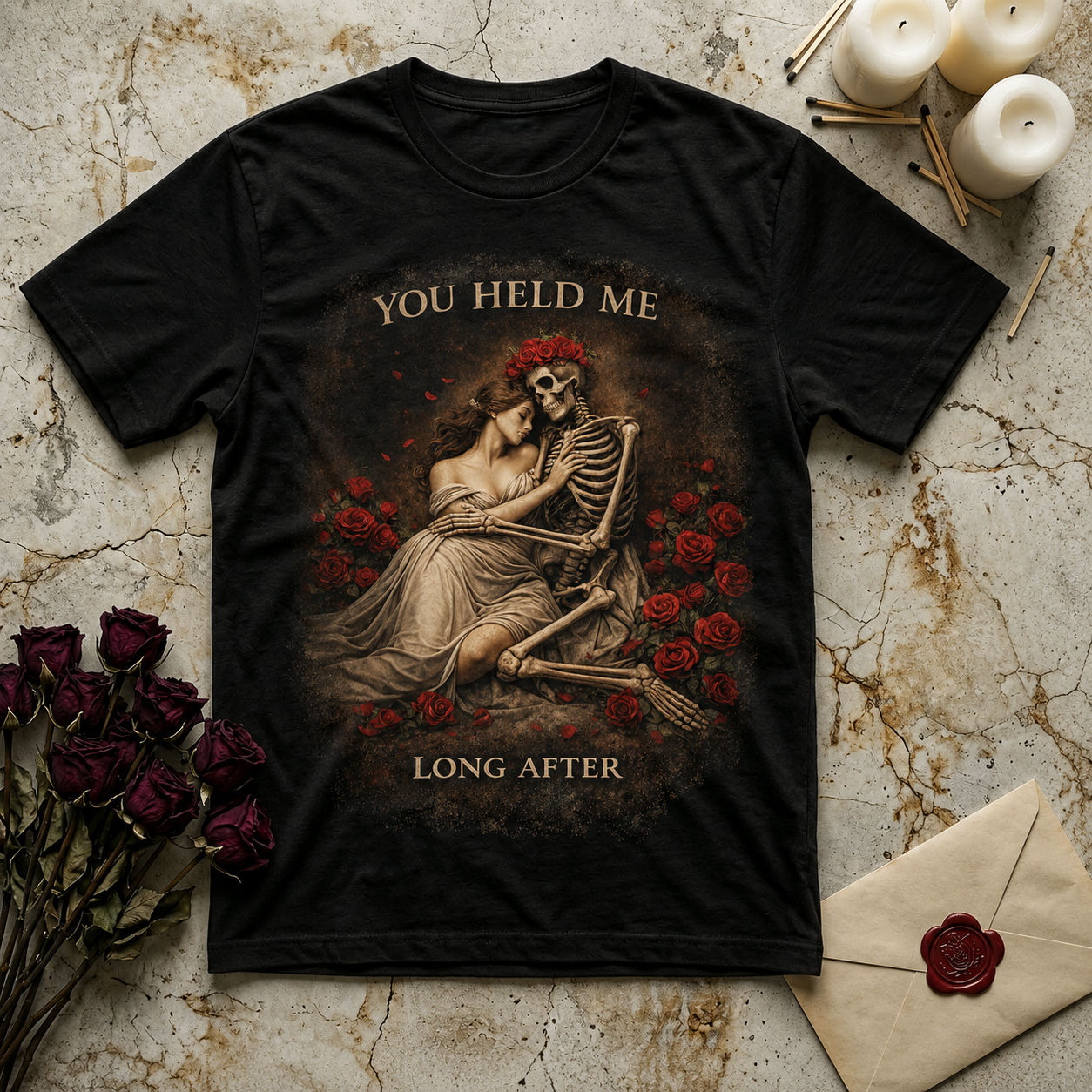You Held Me Long After T-Shirt | Apocalypse Embrace